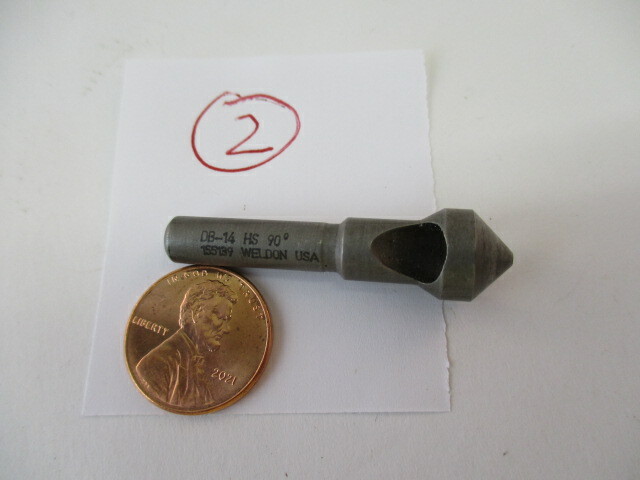 WELDON Countersink # DB-14 x 90° Degree Deburring Tool # 36908 Chamfer Sharp EC
