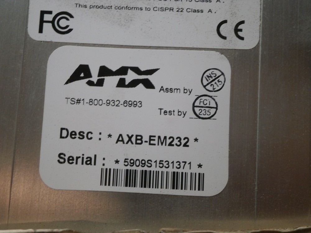 New AMX AXB-EM232 Enhanced Master 232