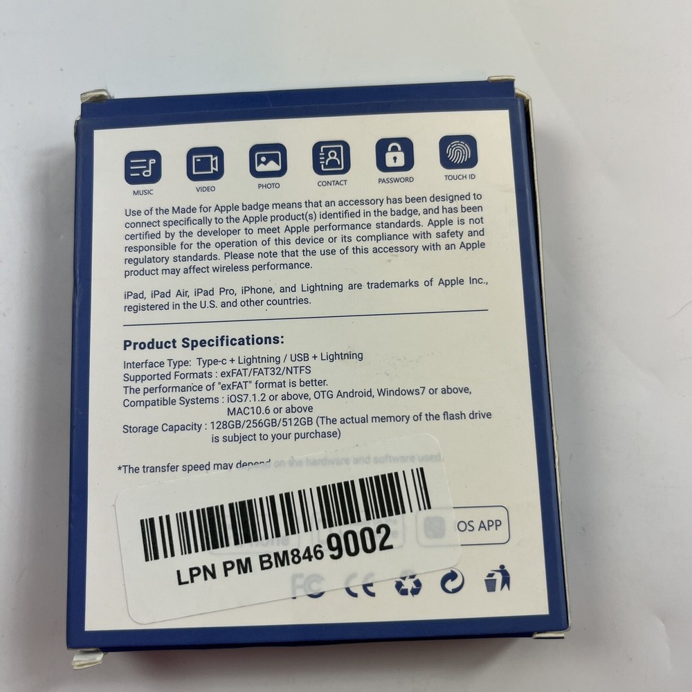 Blanbok+ MFI Licensed Flash Drive 128gb