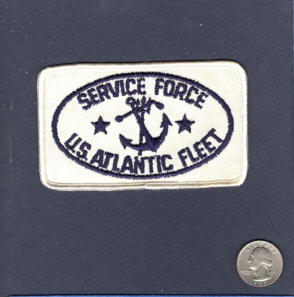 Original SERVICE FORCE Atlantic Fleet US Navy Ship Squadron Patch