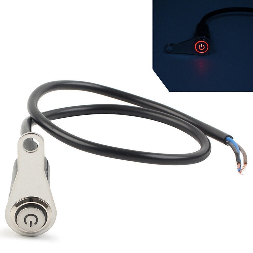 ON/OFF Handlebar Mount Push Button 12V Headlight Fog Light LED