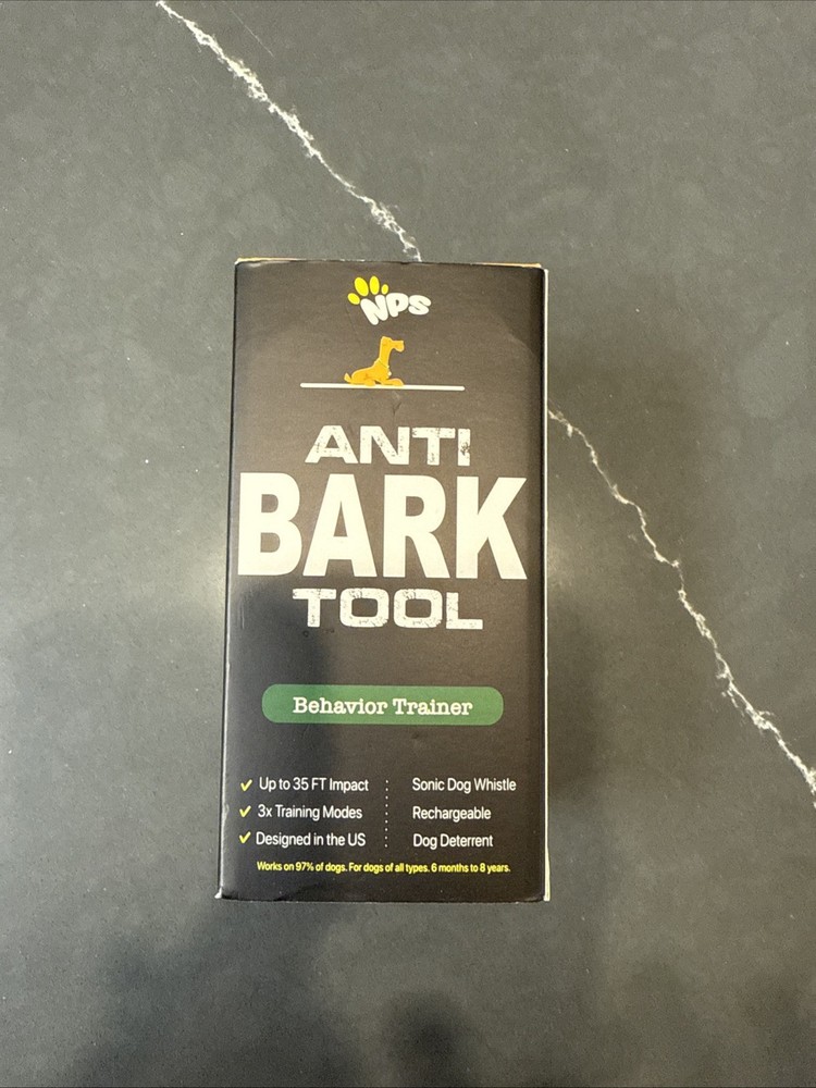 Dog Behavior Trainer Anti Bark Tool Bark Control Device USB Cordless NPS Alpha