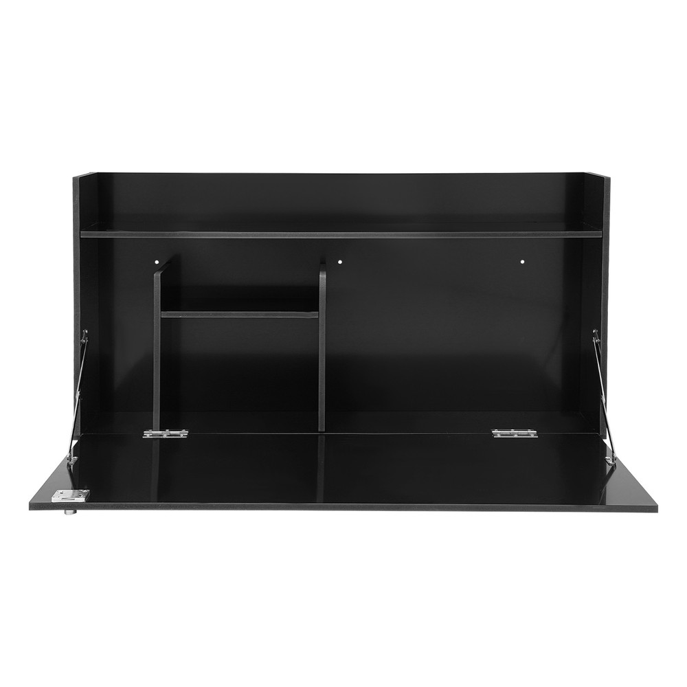 Wall Mounted Desk Cabinet Multifunctional Floating Desk Foldable Table Cabinet
