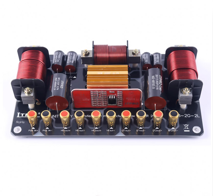 2000W 2 Way 4 Unit Dual Tweeter Bass Speaker Frequency Divider Crossover Filter