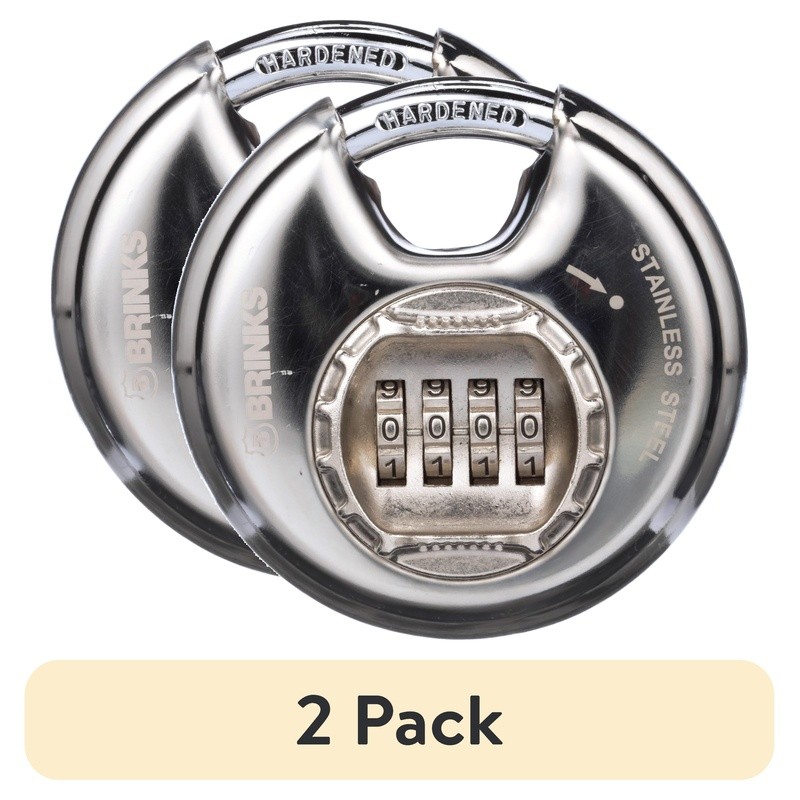 Resistant Discus Padlock Combination Lock Stainless Steel Security Storage Lock