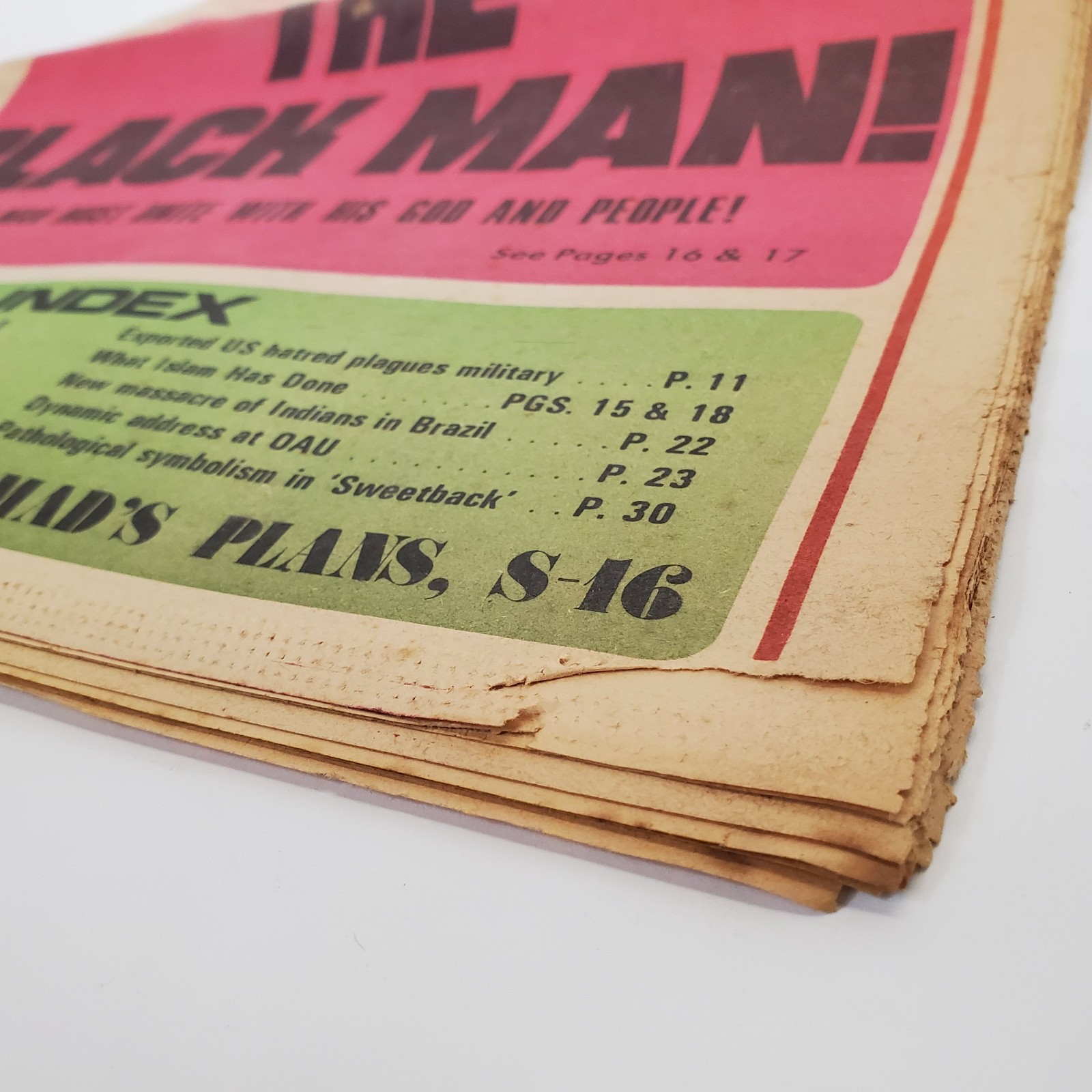 Muhammad Speaks Newspaper July 30 1971 Nation of Islam Black History VTG