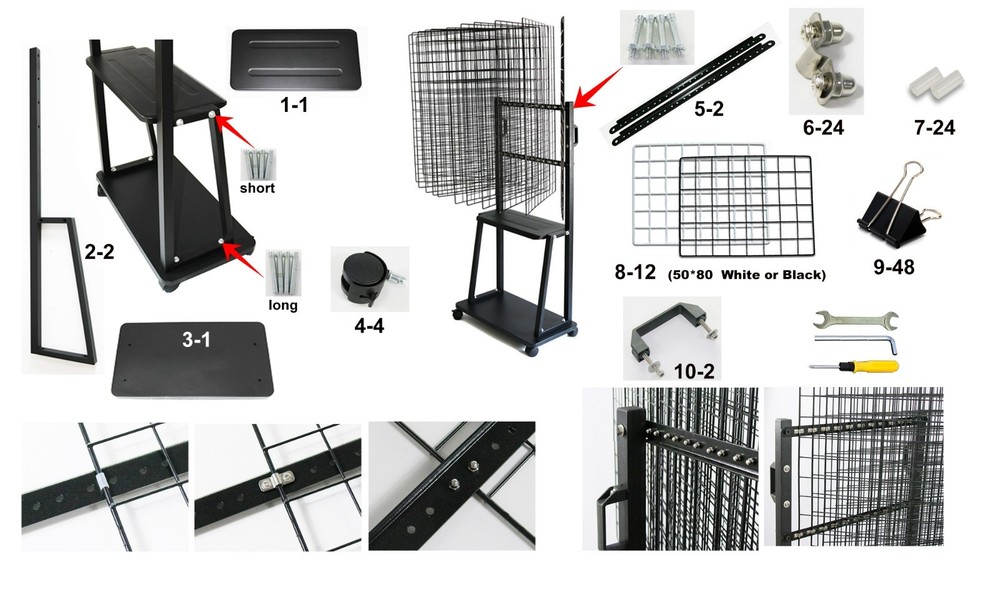 12-Panel Large Freestanding Drying Rack Mobile Vertical and Page-turning Type