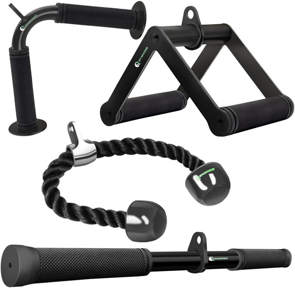 Cable Machine LAT Pulldown Attachment Set for Home Gym Workouts
