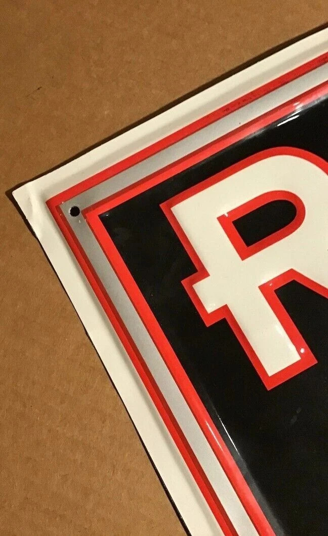 Red Dog Beer Football Grocery Sign