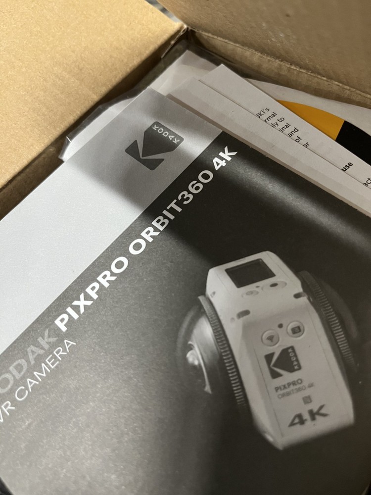 Open box - New Kodak Pix pro Orbit360 4K VR Camera Satellite Pack