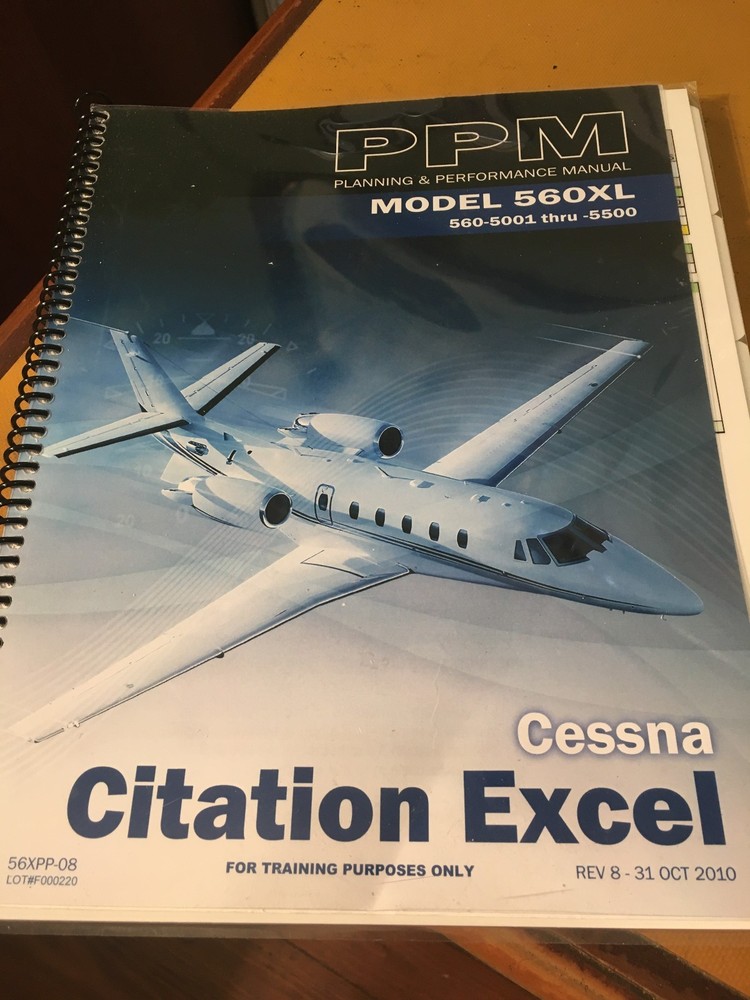 Citation Excel 560XL Planning &  Performance Manual