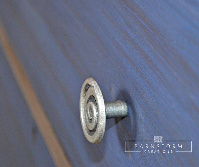 1-3/8" Rustic Swirl Knob Pewter