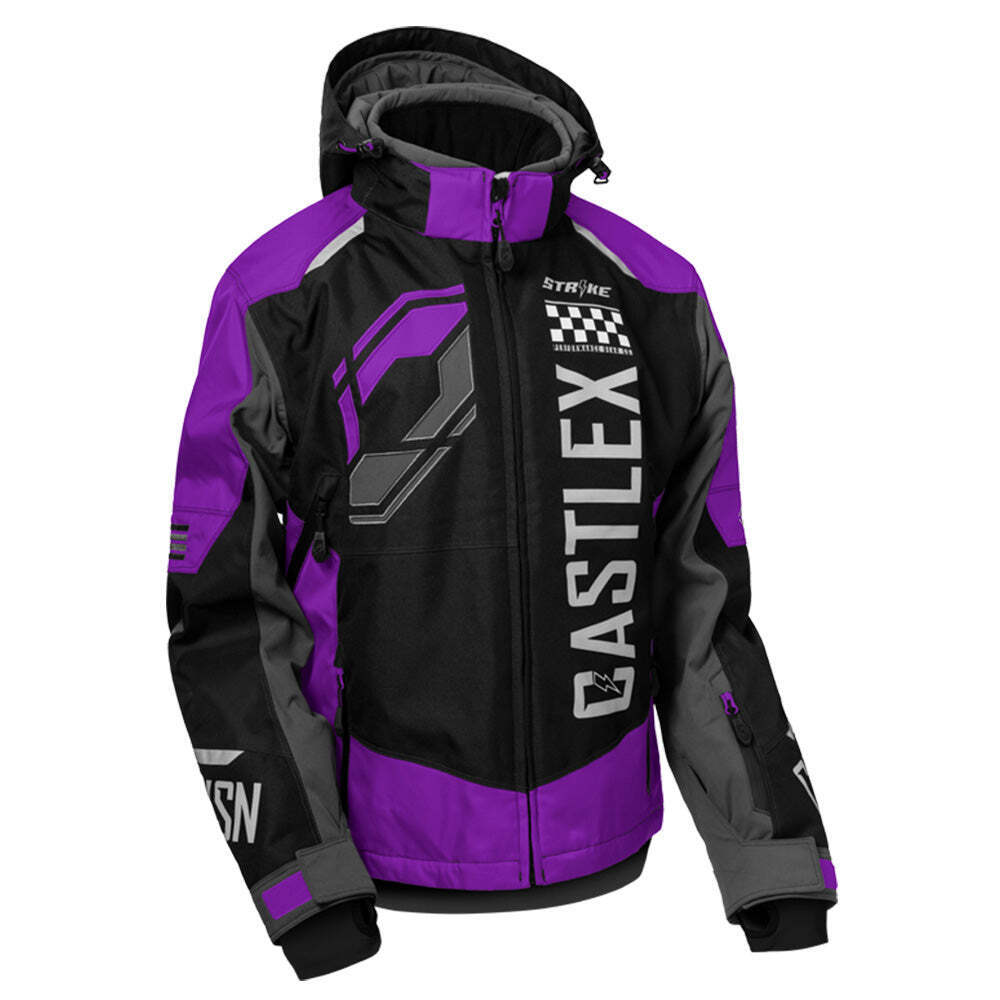 Castle X Strike G5 Women's Snowmobile Jacket - Grape/Black/Silver