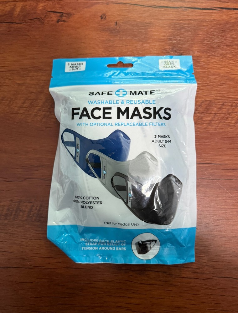Washable Reusable Face Mask Double Layer 3 pack