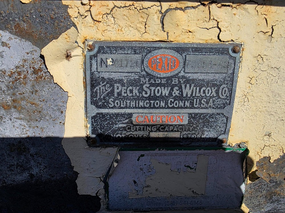 peck stow wilcox shear