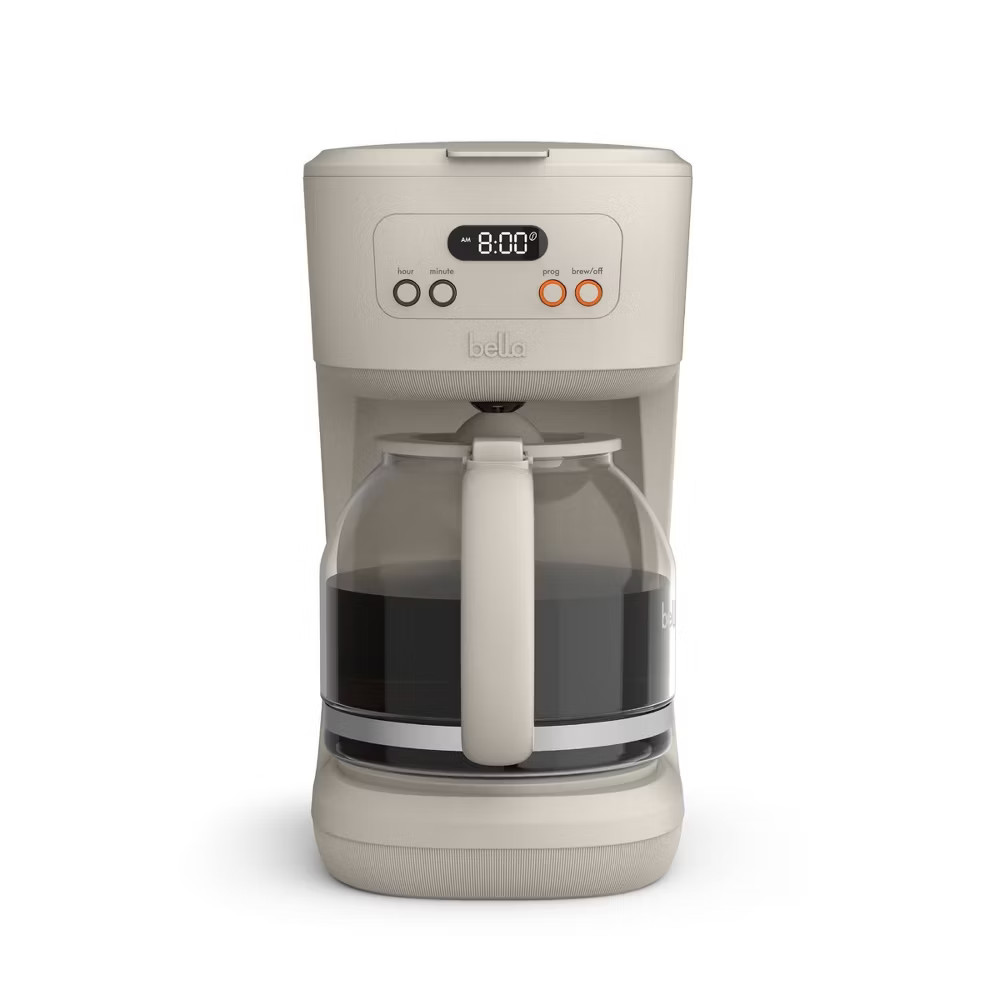bella 12 Cup Programmable Coffee Maker Oatmilk