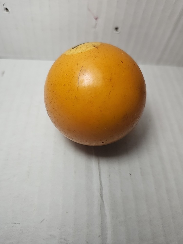 Vtg #1 Orange/Yellow Replacement Pool Ball