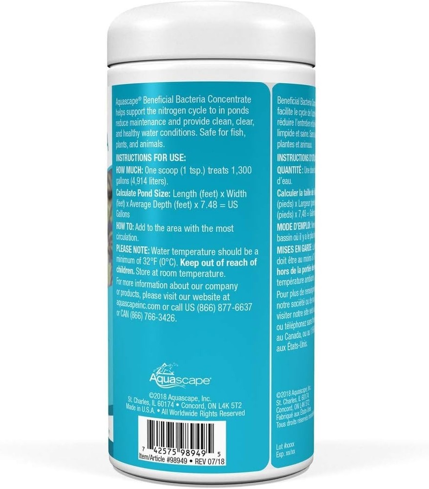 Pond Bacteria Concentrate, 1.1lb - Clear Water Solution