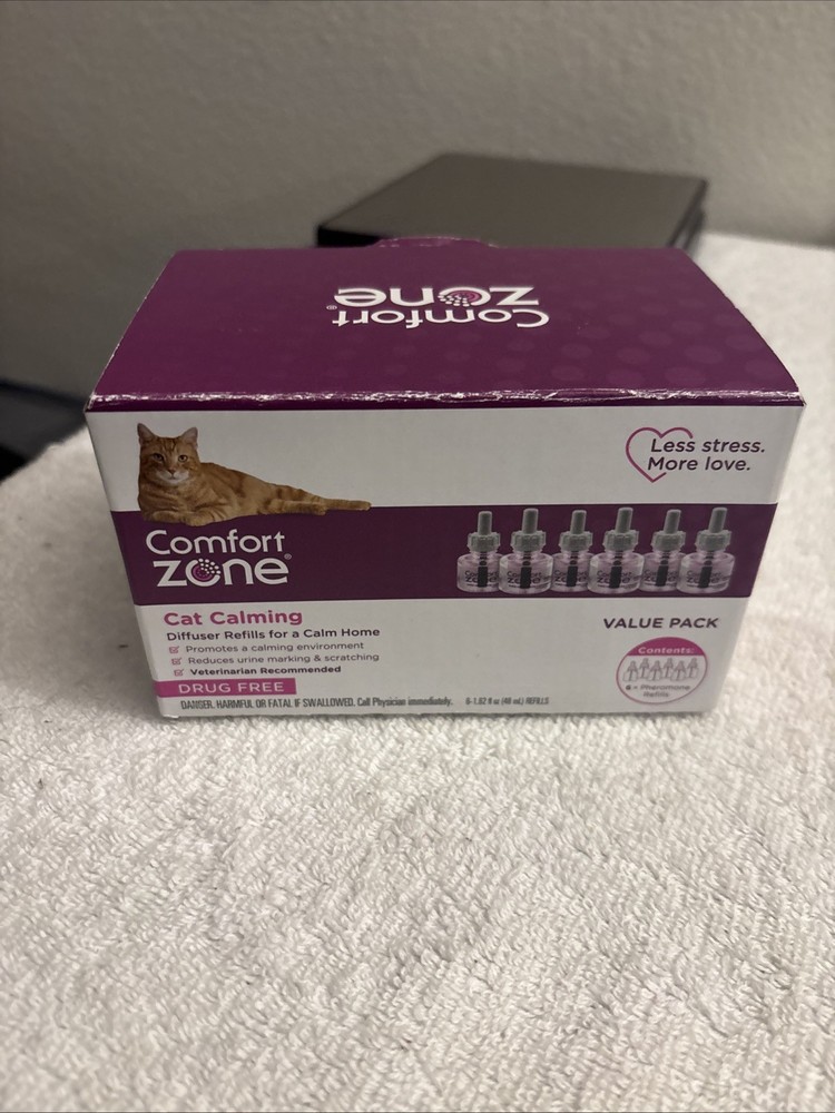 COMFORT ZONE 6 Pack MultiCat Diffuser Refills; Cat Calming Pheromones