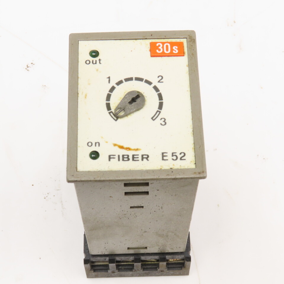 Fiber E52 F01 220VAC 24VDC Timing Relay 30 Second