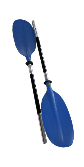 Oceansouth Aluminum Kayak Paddle Blue Asymmetric Detachable Lightweight Canoe