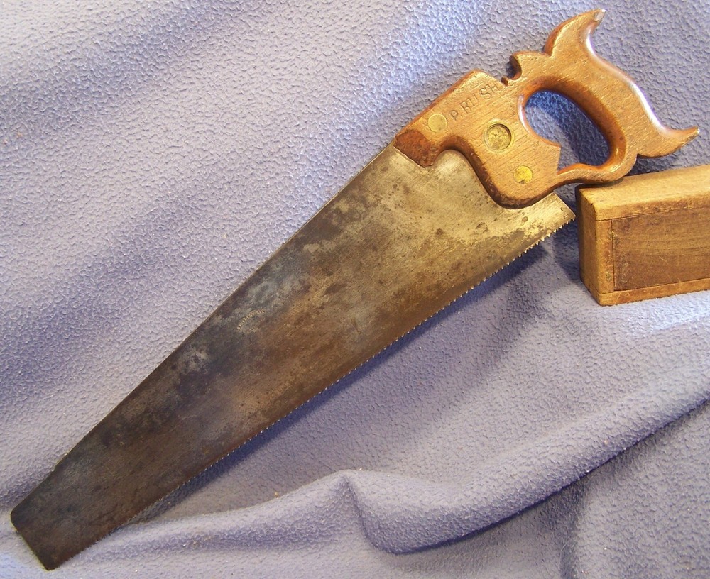 scarce BRINGHURST & Co Philada No 5 split nut 18 in panel saw