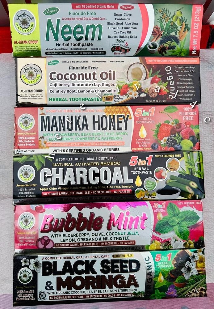 ORGANIC Tooth Paste-Al Riyan 8 Different Types Available