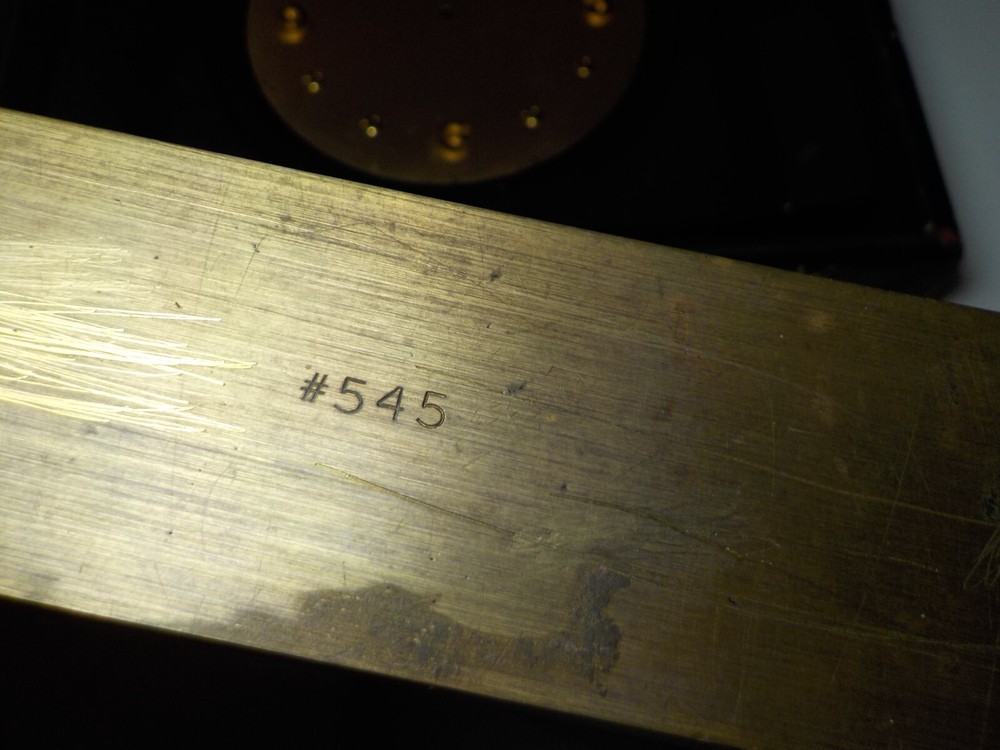 VINTAGE CONCORD SALESMAN SAMPLE CLOCK WITH CASE CLOCKMAKER