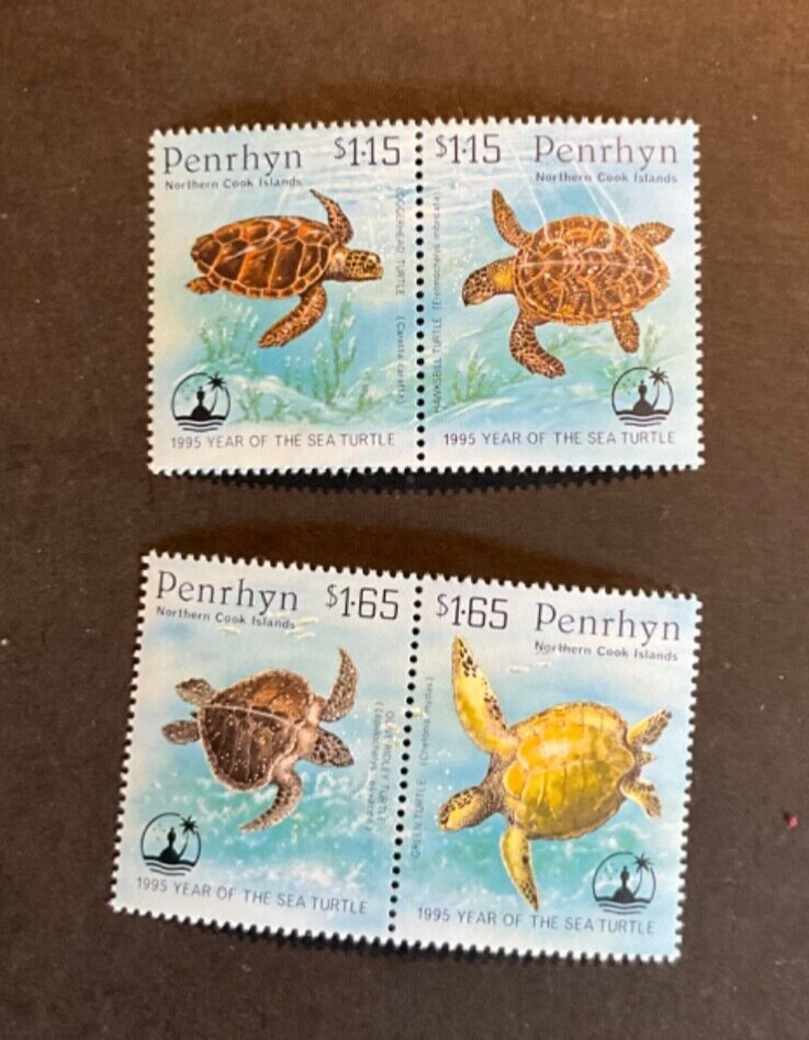 Penrhyn Island Scott #447-8 never hinged