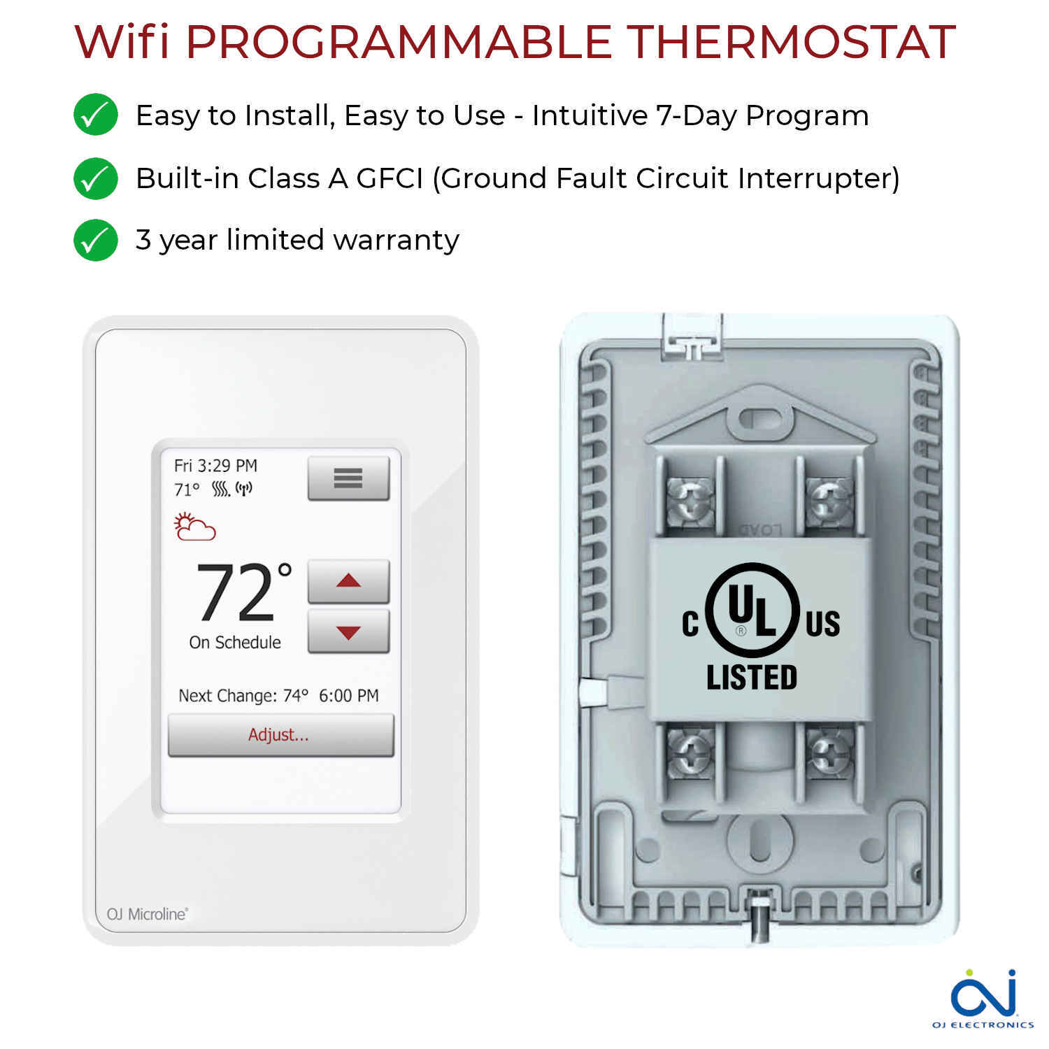 LuxHeat Cable Kit 240v (40-300sqft) Electric Radiant Floor Heating System Tile +