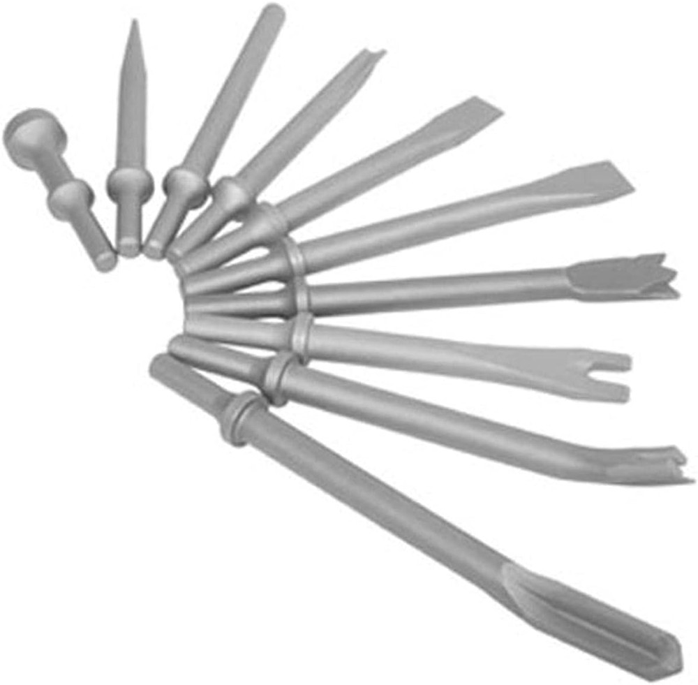 Precision 10-Piece Air Chisel Set for Cutting and Shaping Projects