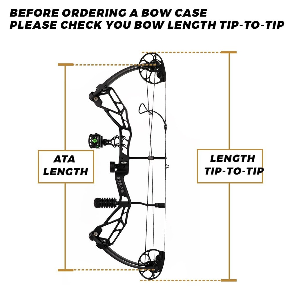 Compound Bow Case - Archery Soft Bow Bag with Arrow Pocket and Backpack Strap...