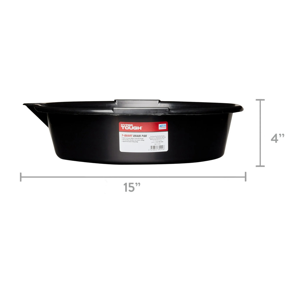 Hyper Tough 7 Quart Car Drain Pan with Integrated Scale and Spout