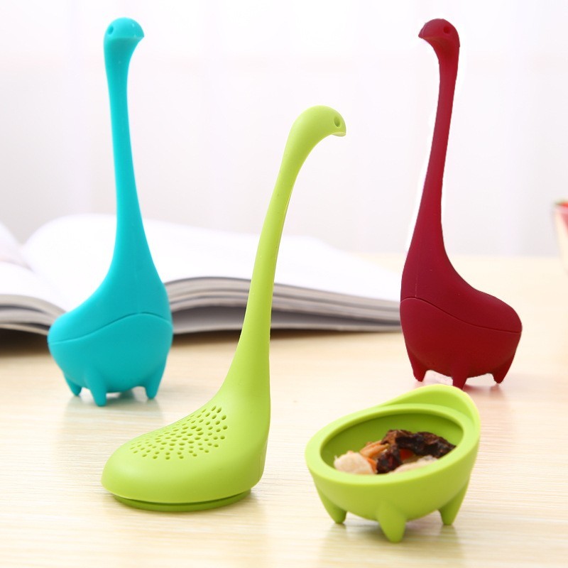 2PCS Tea Cup Filter Handle Creative Silicone Tea Strainer Loose Tea Steeper