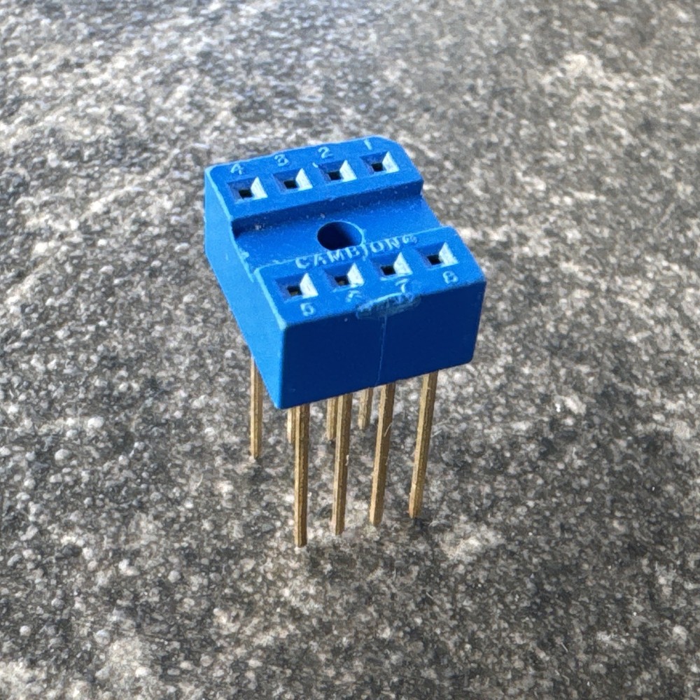 1 PC  DIP-8  Cambion  IC Socket for Wire Wrap