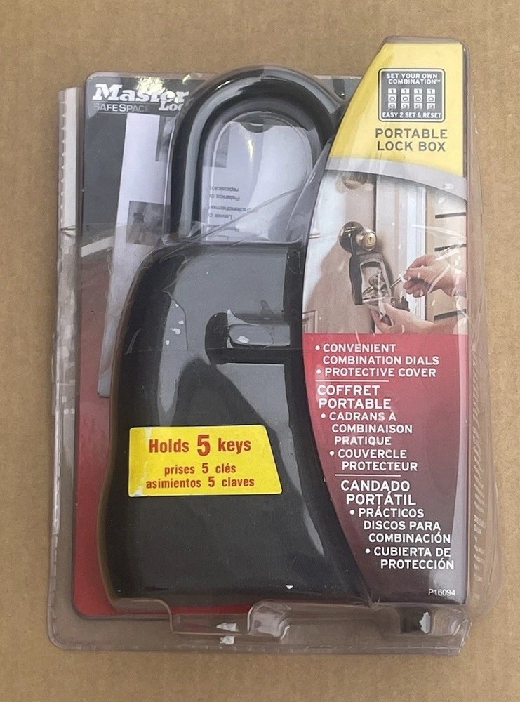 MASTER LOCK 5400D PORTABLE RESETABLE COMBINATION DIALS LOCK BOX New Open Box