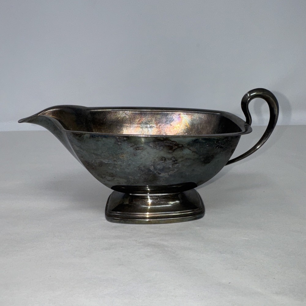 Vintage Silver Plated Gravy Boat