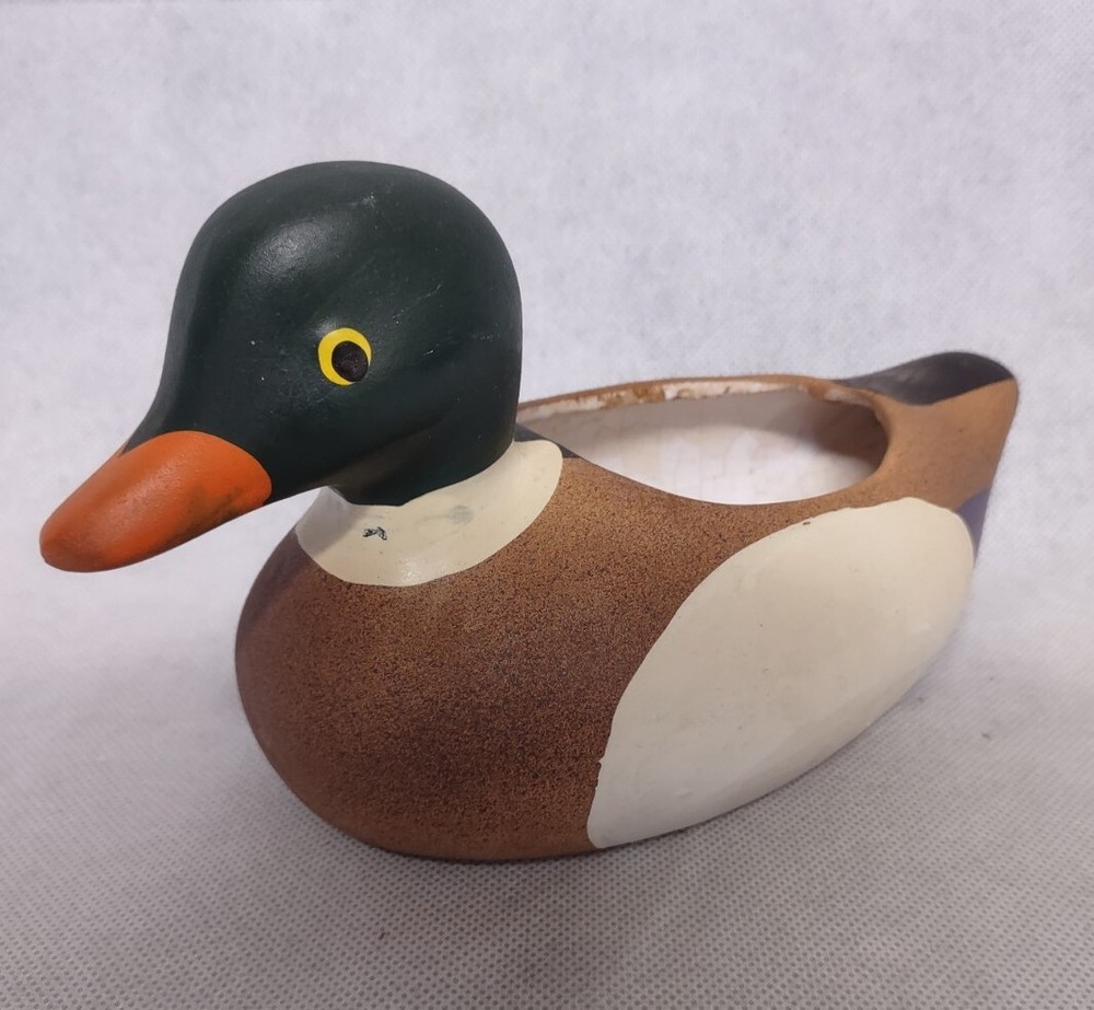 Lipco Mallard Duck Planter Ceramic