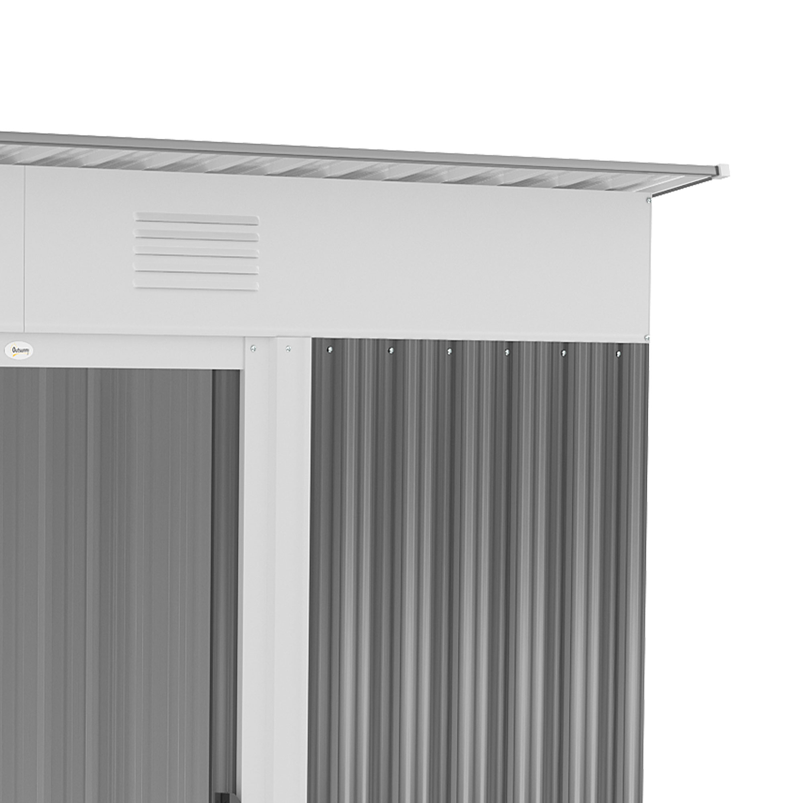 8' x 4' Metal Outdoor Storage Garden Shed with 2 Air Vents