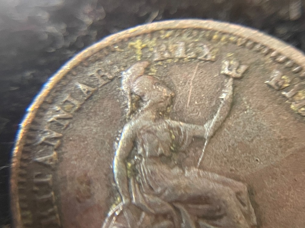1828 Great Britain One Farthing Coin