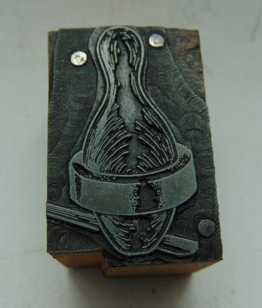 Printing Letterpress Printers Block Old Bowling Pin?