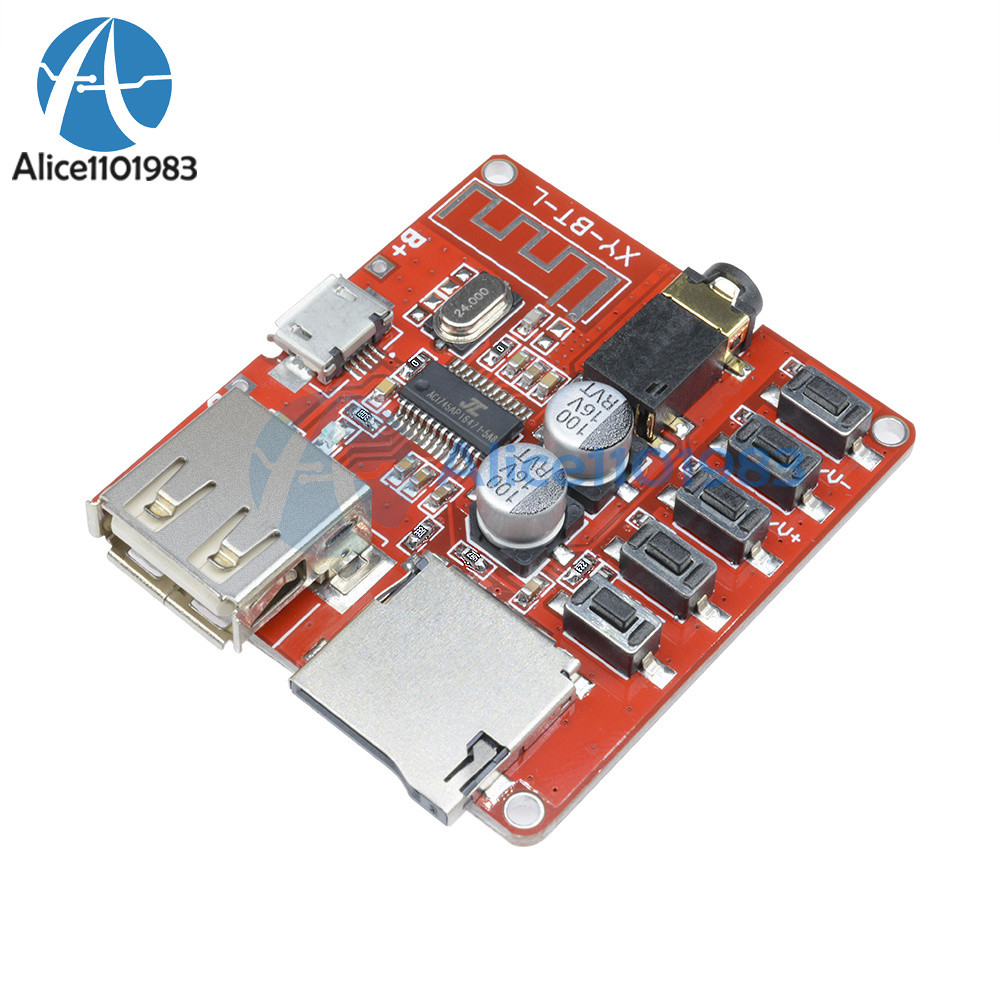 10pcs 3.7-5V Bluetooth 4.1 Audio Decoder MP3 Player Board TF SD Card Module