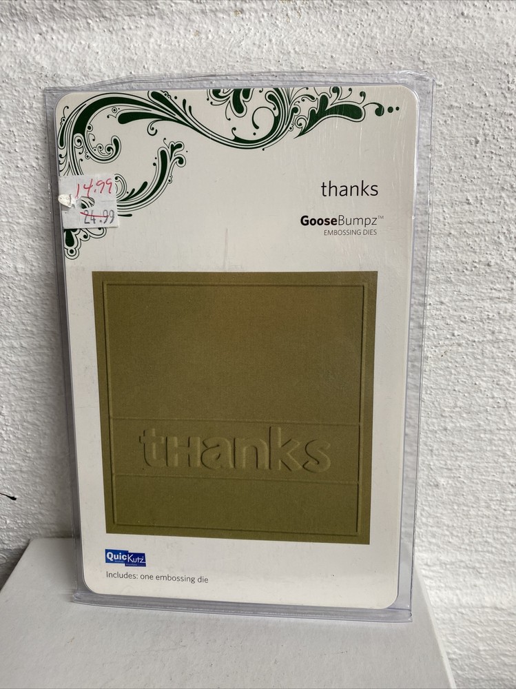 QuicKutz GooseBumpz Embossing Die THANKS