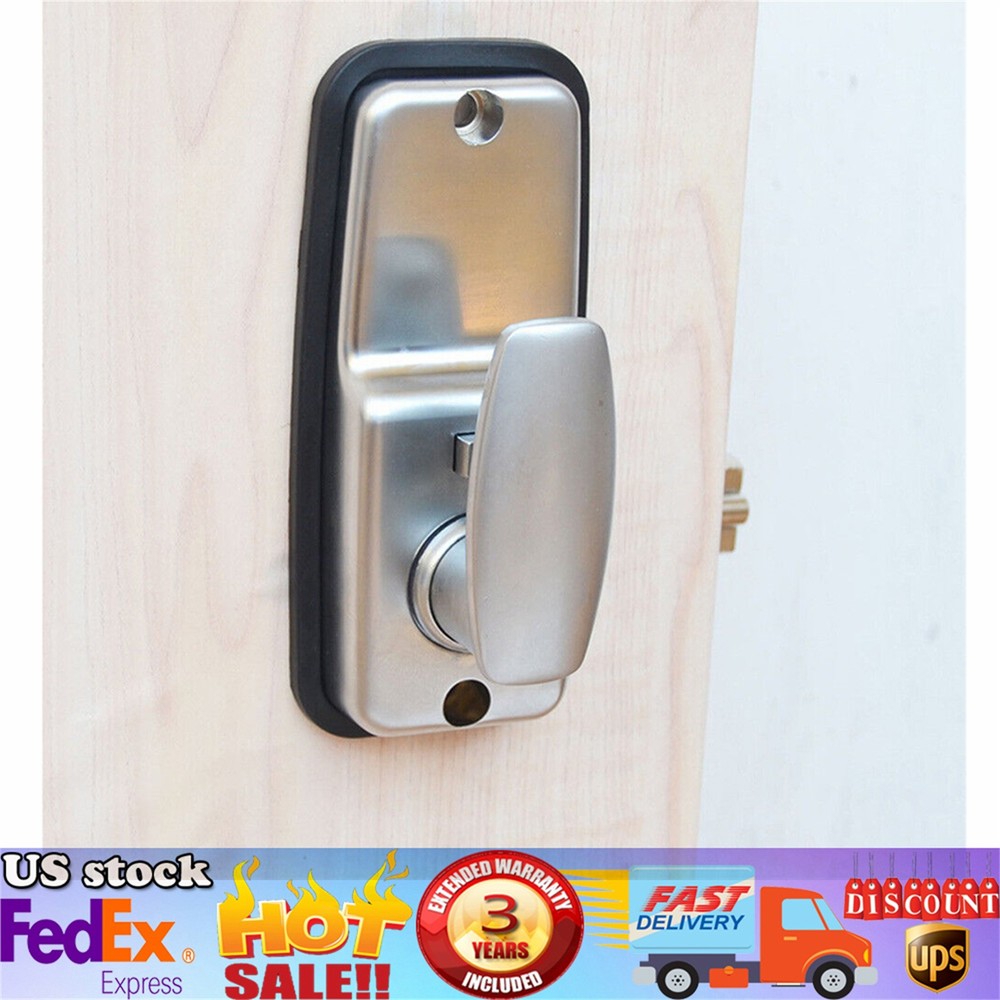 Mechanical Door Lock Keyless Knob Keypad Digital Password Security Combination