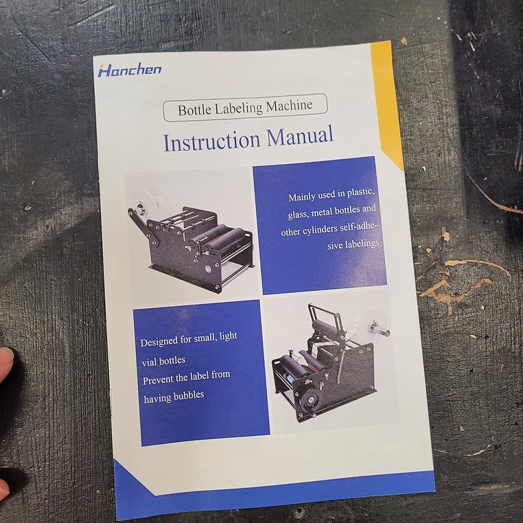 Manual Round Labeling Machine (Open Box)