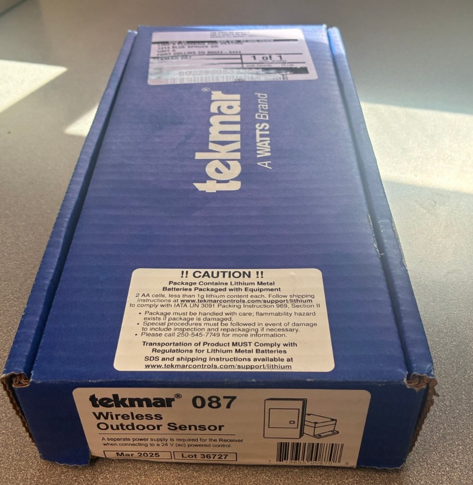 Tekmar [087] Wireless Outdoor Sensor
