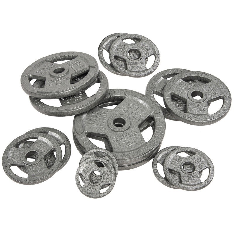 50lb Olympic Cast Iron Weight Plate Durable Rust Resistant Fitness Plates New