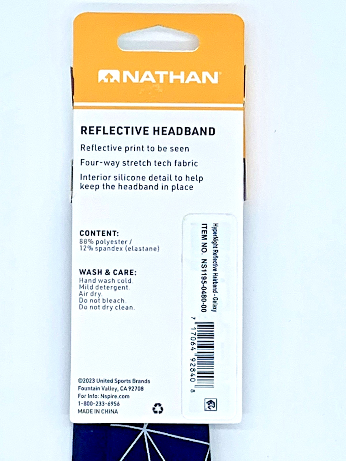 BRAND NEW NATHAN HyperNight Reflective Headband Unisex One Size