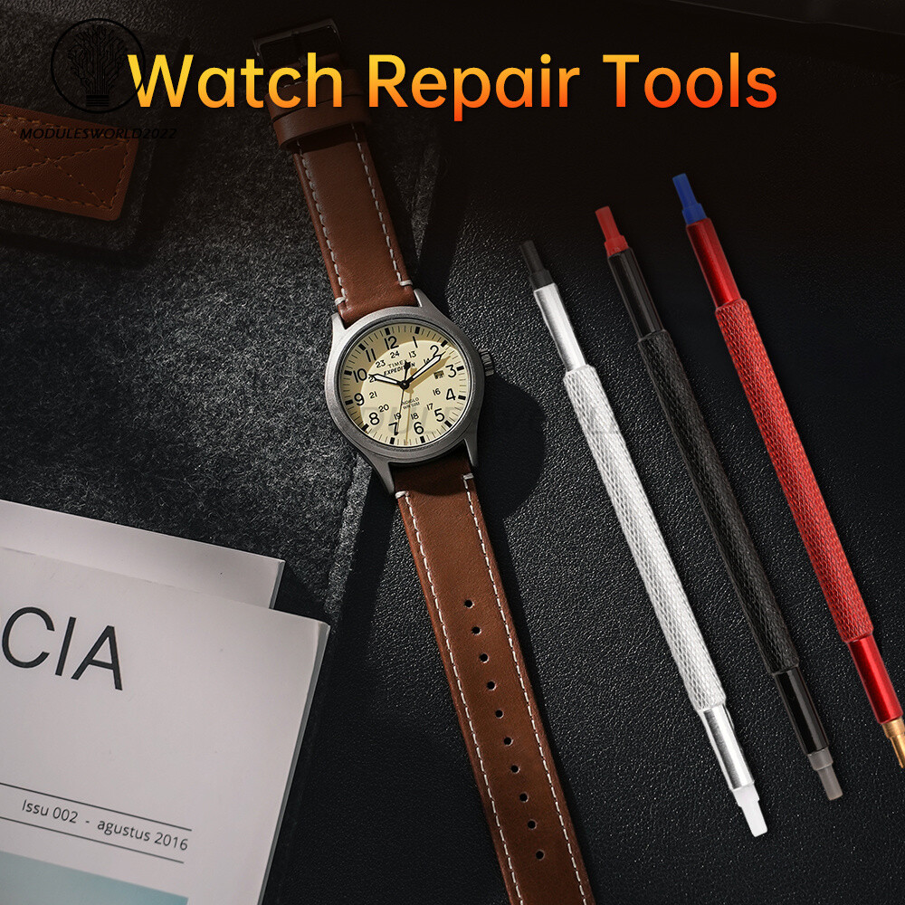 3pcs Watch Hand Fitting Set Pressers Pushers 6 Sizes Repairs Press Setting Tools