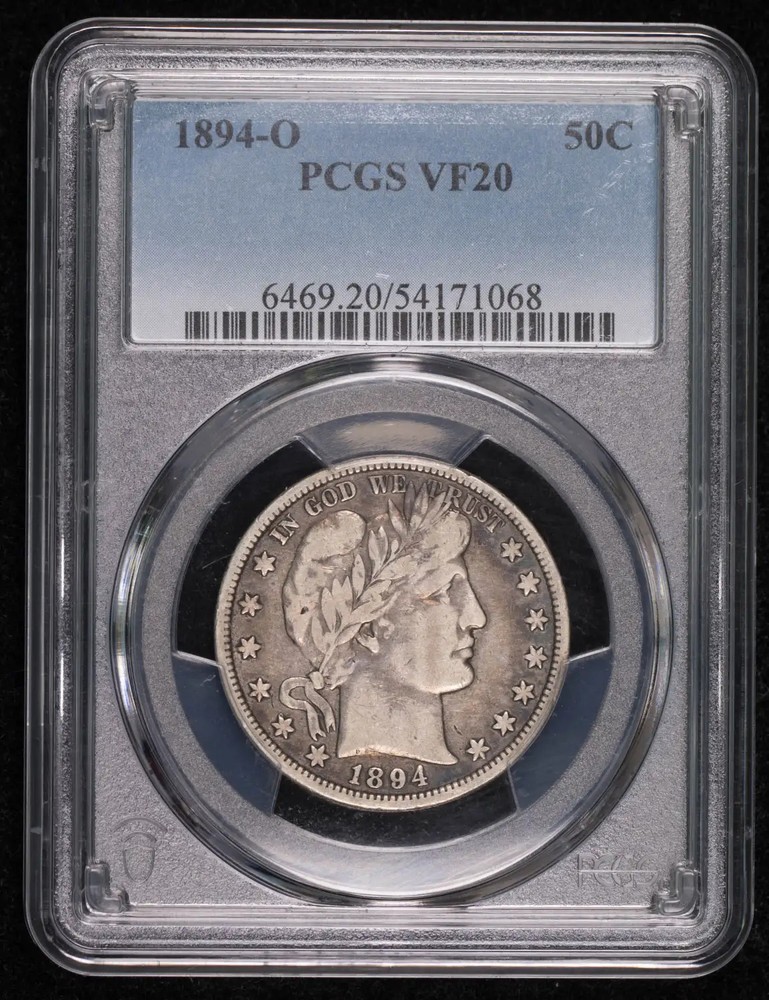 1894 O Barber Half Dollar PCGS VF-20
